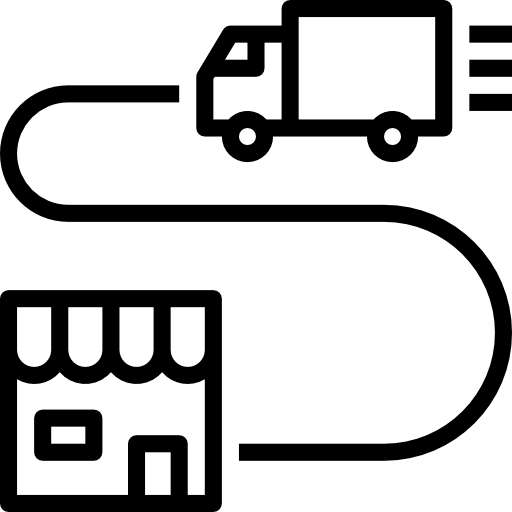 Ícono de logística nacional